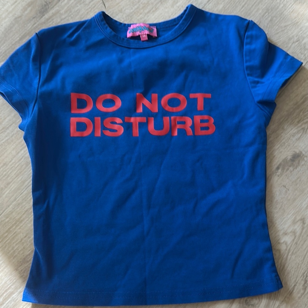 Edikted Blue and Red Crop Top Bold Design